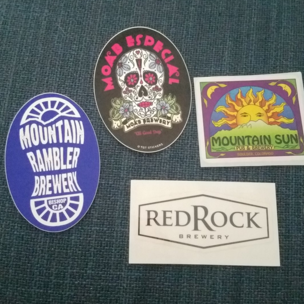 4 count brewry stickers
